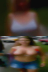 Nude woman beat wives man.